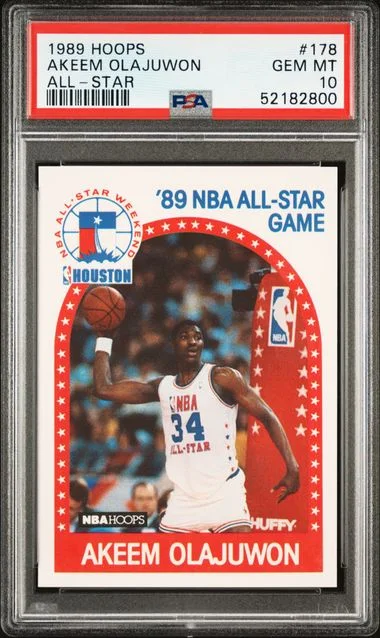 1989 Hoops Akeem Olajuwon All-Star #178 card image