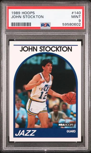 1989 Hoops John Stockton #140 card image