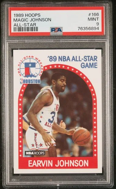 1989 Hoops Magic Johnson All-Star #166 card image