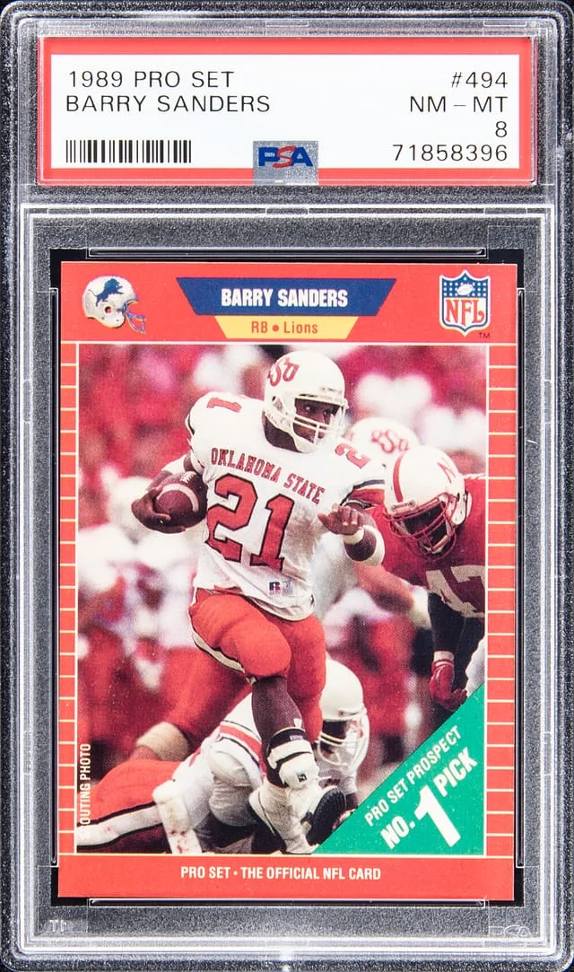 1989 NFL Pro Set Barry Sanders #494 card image