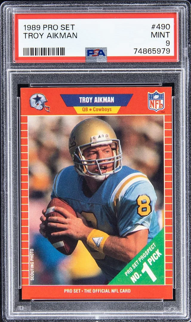 1989 NFL Pro Set Troy Aikman #490 card image