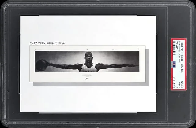 1989 Nike Poster Cards Michael Jordan Wings #2335 card image