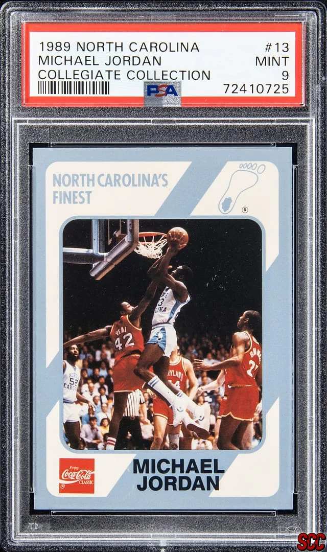 1989 North Carolina Collegiate Collection Michael Jordan #13 card image