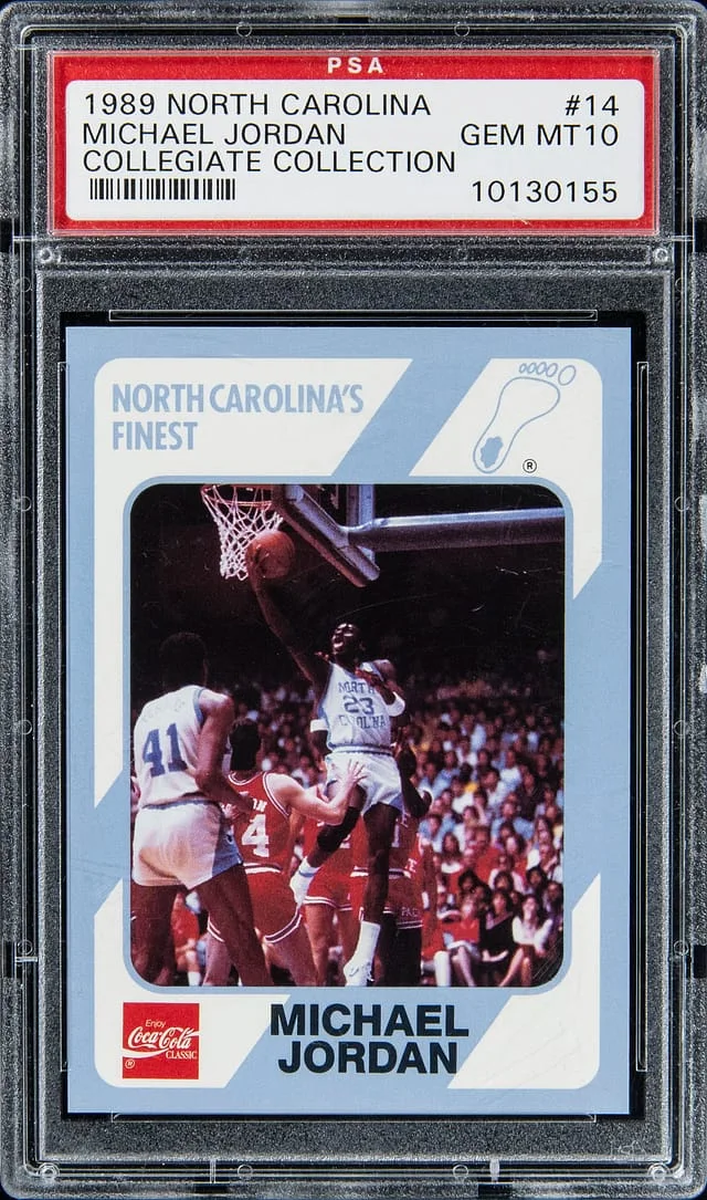 1989 North Carolina Collegiate Collection Michael Jordan #14 card image