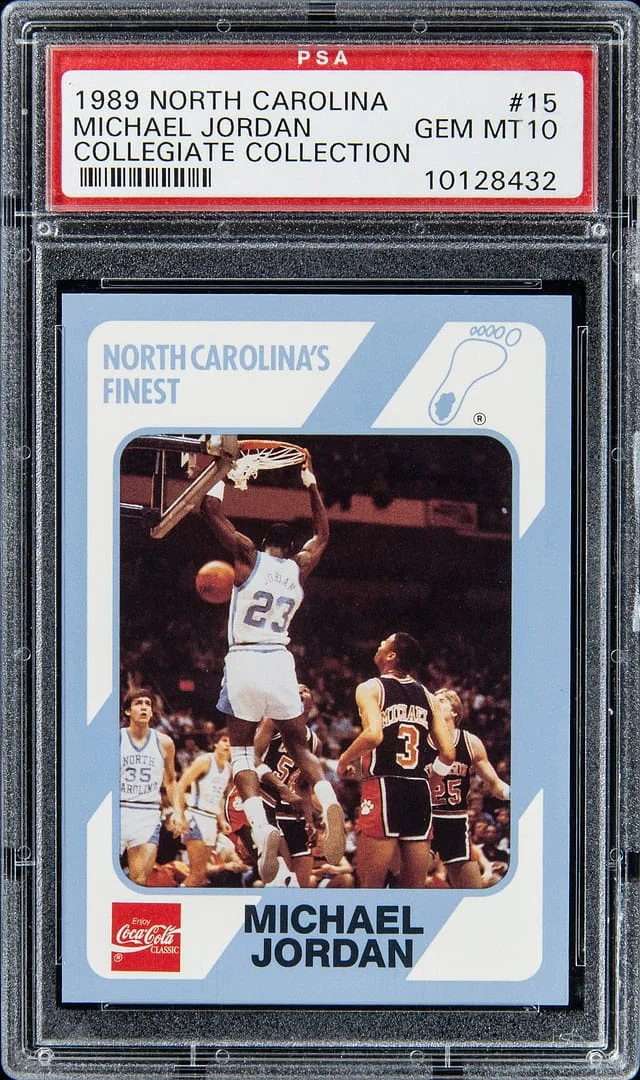 1989 North Carolina Collegiate Collection Michael Jordan #15 card image