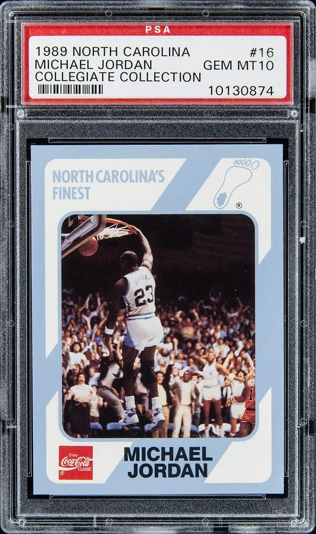 1989 North Carolina Collegiate Collection Michael Jordan #16 card image