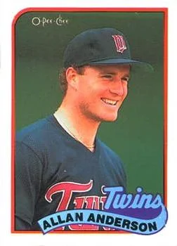 1989 O-Pee-Chee Allan Anderson #20 card image