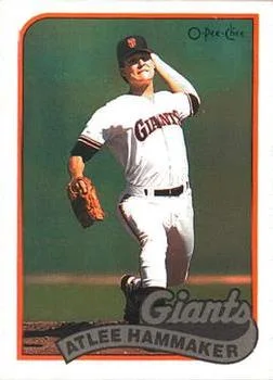 1989 O-Pee-Chee Atlee Hammaker #2 card image