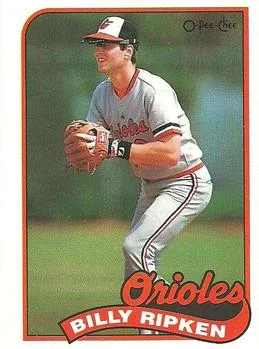 1989 O-Pee-Chee Billy Ripken #22 card image