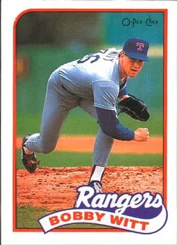 1989 O-Pee-Chee Bobby Witt #38 card image