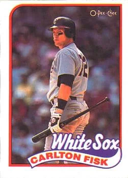1989 O-Pee-Chee Carlton Fisk #46 card image