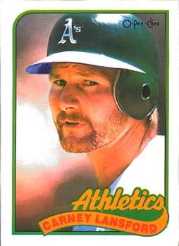 1989 O-Pee-Chee Carney Lansford #47 card image