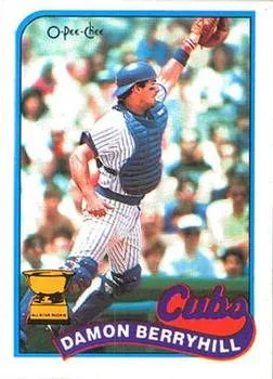 1989 O-Pee-Chee Damon Berryhill ASR #6 card image