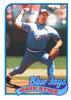 1989 O-Pee-Chee Dave Stieb Variant #4 card image