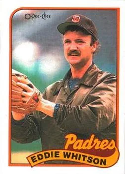 1989 O-Pee-Chee Eddie Whitson #21 card image