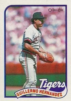 1989 O-Pee-Chee Guillermo Hernandez #43 card image