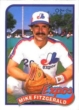 1989 O-Pee-Chee Mike Fitzgerald #23 card image