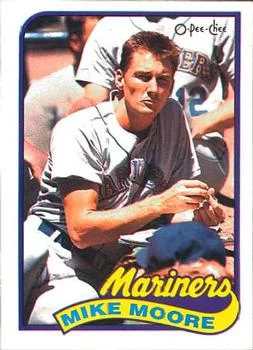 1989 O-Pee-Chee Mike Moore #28 card image