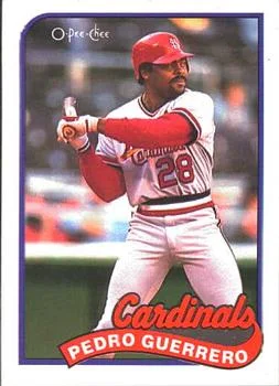 1989 O-Pee-Chee Pedro Guerrero #68 card image