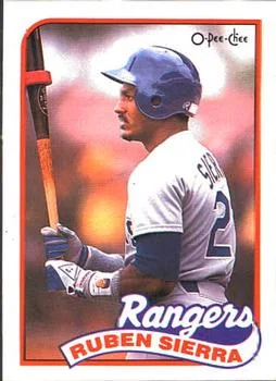1989 O-Pee-Chee Ruben Sierra #53 card image