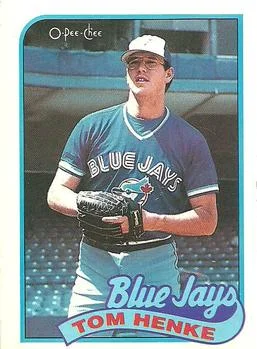 1989 O-Pee-Chee Tom Henke #75 card image