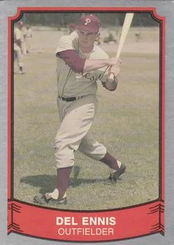 1989 Pacific Legends II Del Ennis UER #121 card image