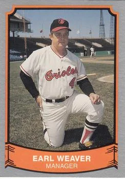 1989 Pacific Legends II Earl Weaver MGR #179 card image