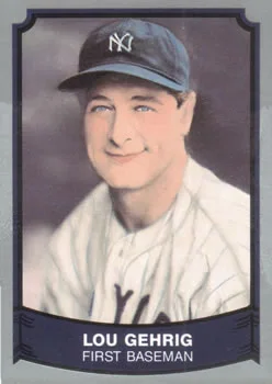 1989 Pacific Legends II Lou Gehrig Variant #174 card image