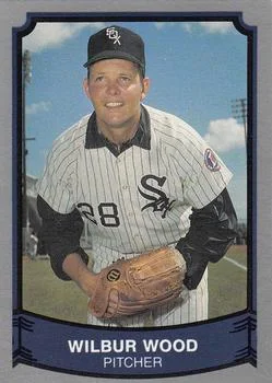 1989 Pacific Legends II Wilbur Wood ERRERR: Name missing on back #124a card image