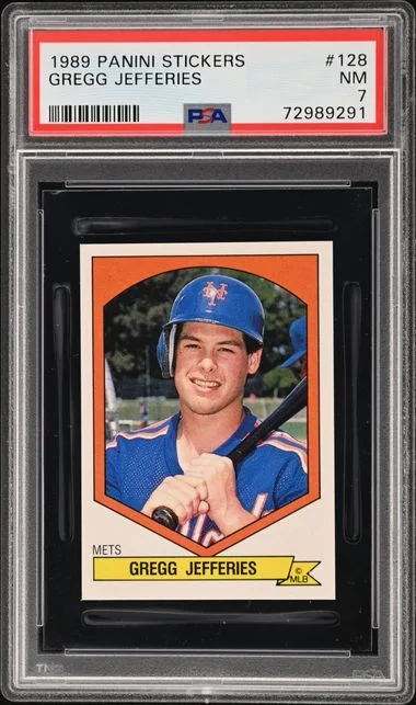 1989 Panini Gregg Jefferies Stickers #128 card image