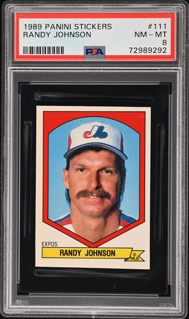 1989 Panini Randy Johnson Stickers #111 card image