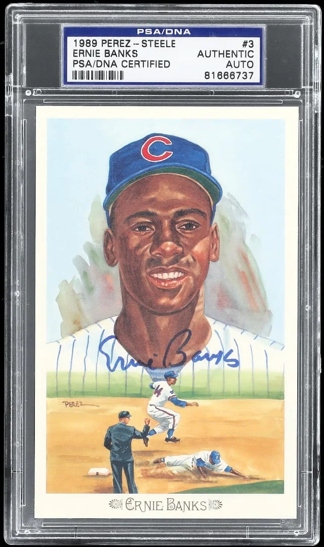 1989 Perez - Steele Ernie Banks #3 card image