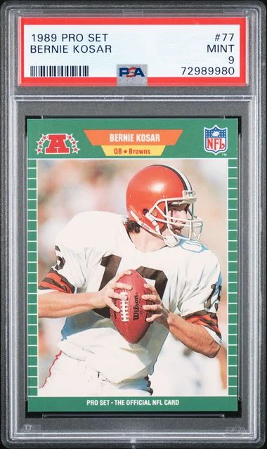1989 Pro Set Bernie Kosar #77 card image