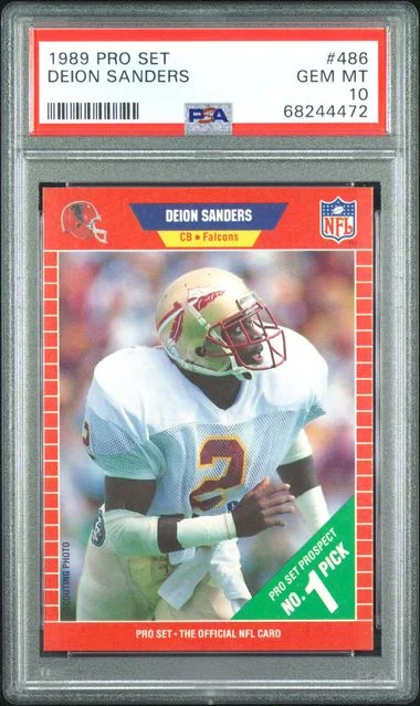 1989 Pro Set Deion Sanders #486 card image