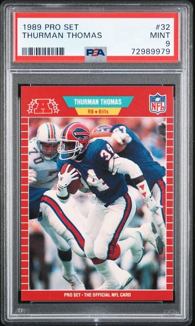 1989 Pro Set Thurman Thomas #32 card image