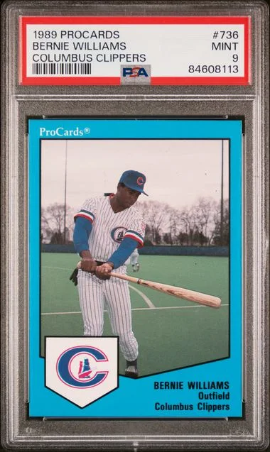 1989 Procards Columbus Clippers Bernie Williams #736 card image