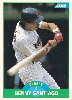 1989 Score Benny Santiago #4 card image