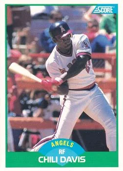 1989 Score Chili Davis #54 card image
