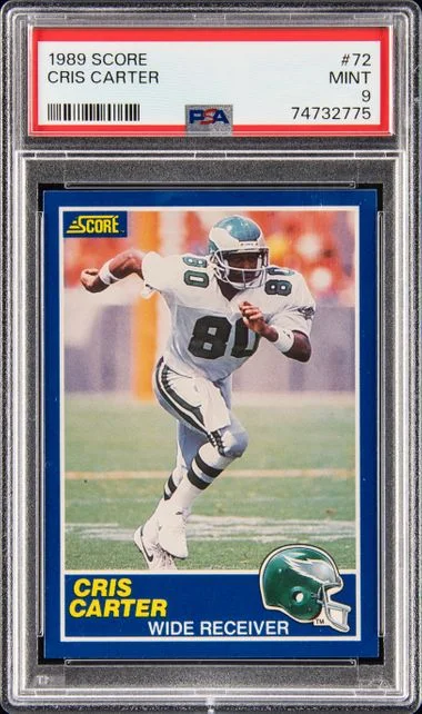 1989 Score Cris Carter #72 card image