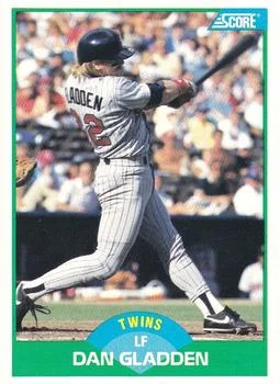 1989 Score Dan Gladden #62 card image