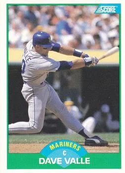 1989 Score Dave Valle #27 card image