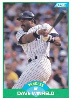 1989 Score Dave Winfield #50 card image