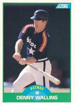 1989 Score Denny Walling #49 card image