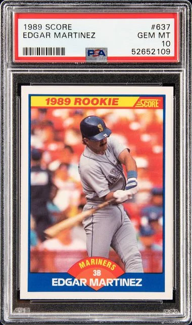1989 Score Edgar Martinez #637 card image