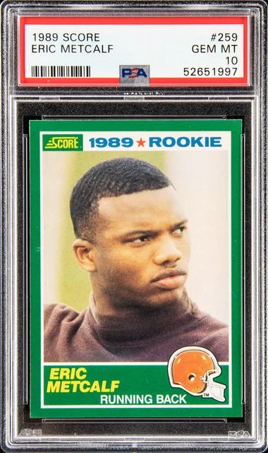 1989 Score Eric Metcalf #259 card image