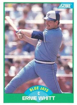 1989 Score Ernie Whitt #98 card image
