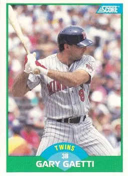 1989 Score Gary Gaetti #8 card image