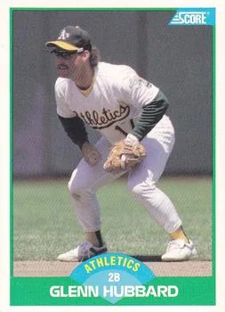 1989 Score Glenn Hubbard #34 card image