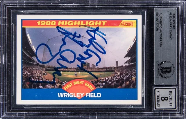 1989 Score Harry Caray #652 card image