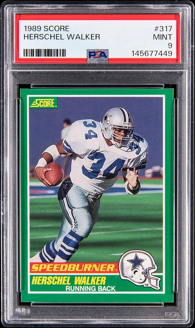 1989 Score Hershel Walker #317 card image
